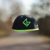 Zelenočerný snapback 3D logo